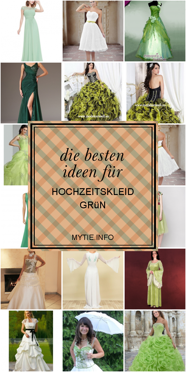Die Besten Ideen Für Hochzeitskleid Grün